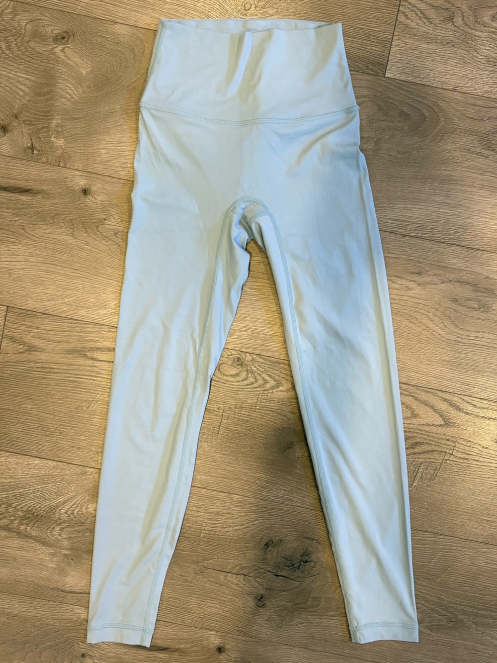 Light Blueish Green High-Waist Leggings